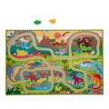 Dinosaur Adventure Tracks Floor Puzzle ?C 48 Pieces + 2 Wind-Up Dinosaurs