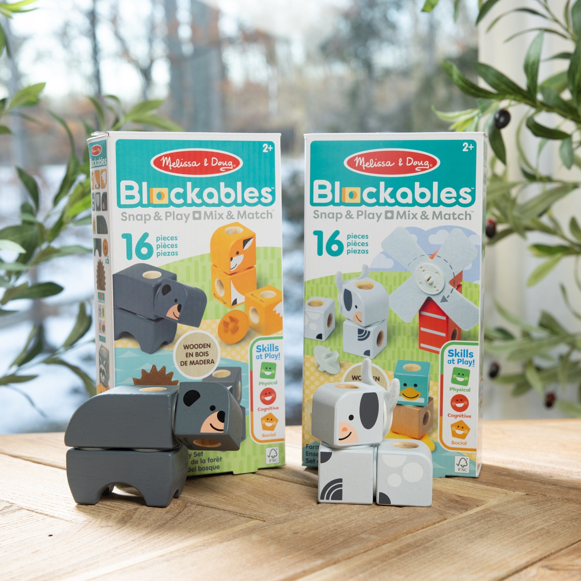 Blockables? Play Sets Farm Friends and Woodland Friends 2-Pack Bundle