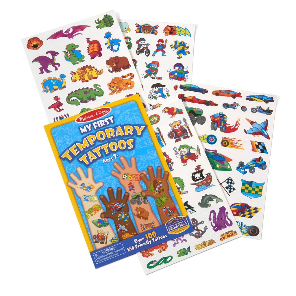 My First Temporary Tattoos: 100+ Kid-Friendly Tattoos – Adventure. Creatures. Sports. and More