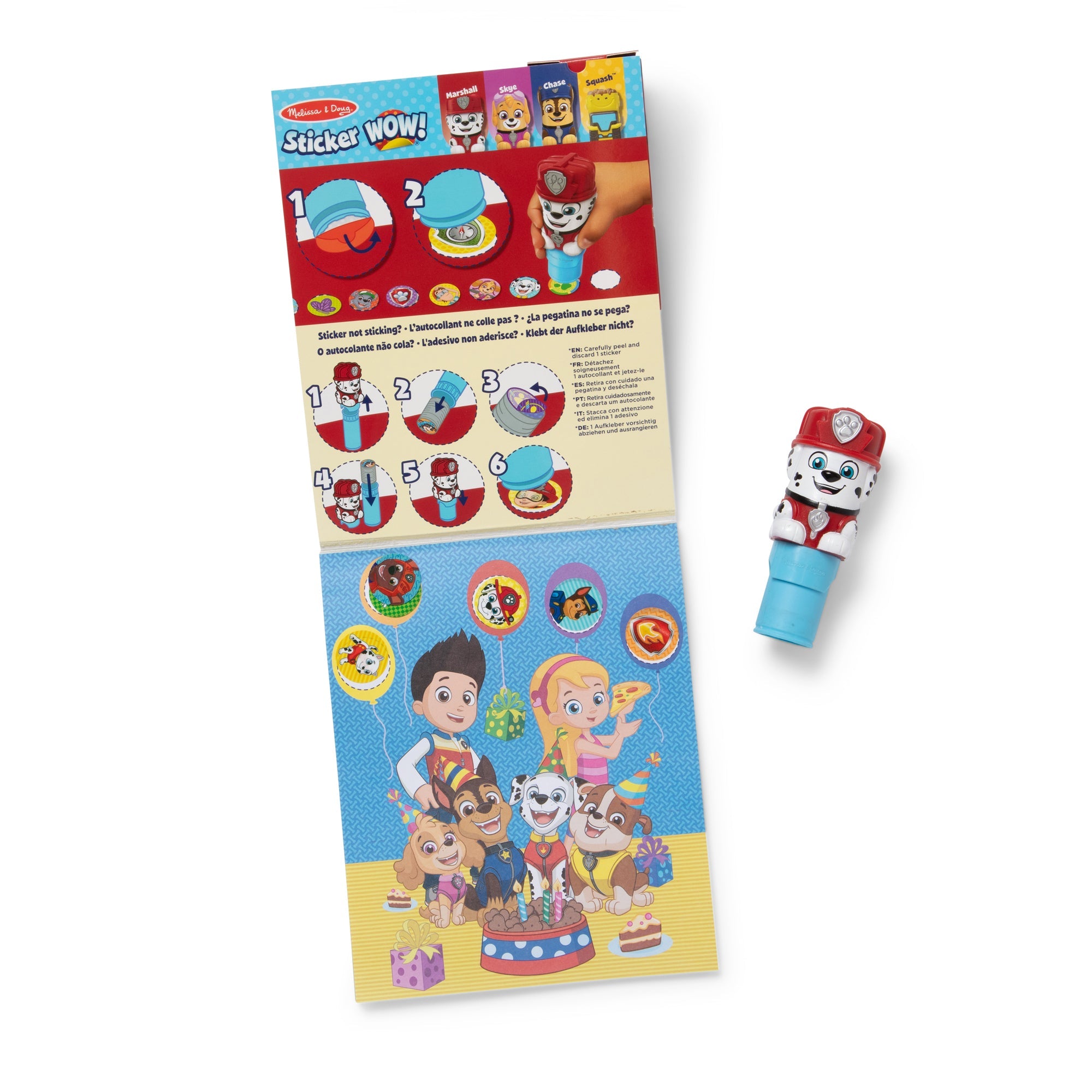Sticker WOW!? Activity Pad & Sticker Stamper – PAW Patrol Marshall
